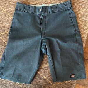 Dickies Men's Teal Flat Front Shorts